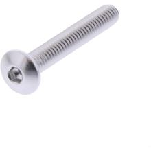 Śruba JMP owalna Śruba M4x0.7mm 25mm aluminium srebrna
