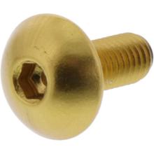 Parafuso de cabeça cilíndrica JMP Bolt M5x0,8mm 12mm alumínio dourado
