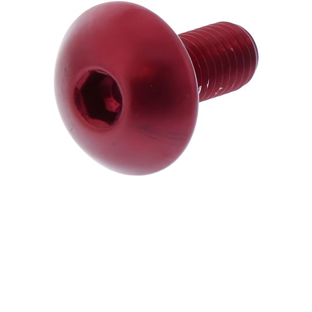 Tornillo ovalado JMP Bolt M5x0.8mm 12mm aluminio rojo
