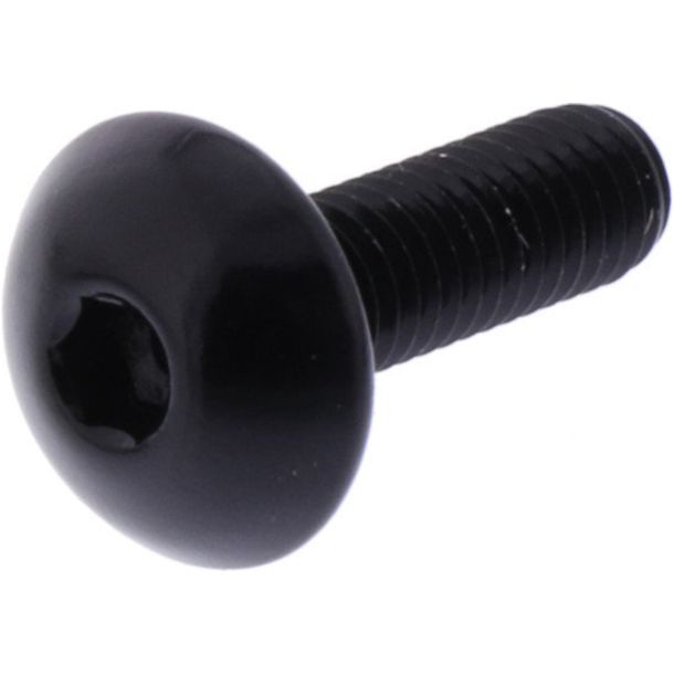 Tornillo ovalado JMP Bolt M5x0.8mm 16mm aluminio negro