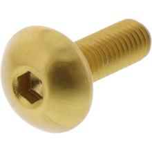 Lensbout JMP Bout M5x0,8mm 16mm Aluminium goud