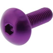 Parafuso de cabeça cilíndrica JMP Bolt M5x0,8mm 16mm alumínio violeta