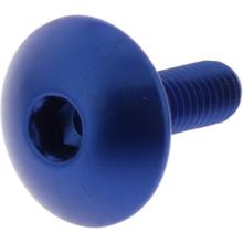Vis ovale JMP Bolt M5x0,8mm 16mm aluminium bleu