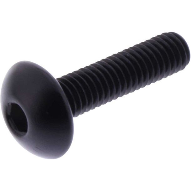 Vis ovale JMP Bolt M5x0,8 mm 20mm aluminium noir