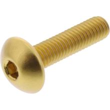 Śruba JMP owalna Śruba M5x0.8 mm 20mm aluminium złota
