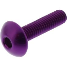 Vis ovale JMP Bolt M5x0,8 mm 20 mm aluminium violet
