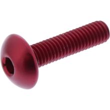 Vis ovale JMP Bolt M5x0,8 mm 20 mm aluminium rouge