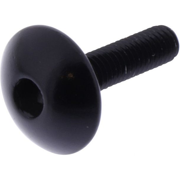 Vis ovale JMP Bolt M5x0,8 mm 20mm aluminium noir