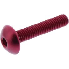 Śruba JMP owalna Śruba M5x0.8mm 25mm aluminium czerwona