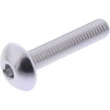 Vis ovale JMP Bolt M5x0,8 mm 25mm aluminium argenté