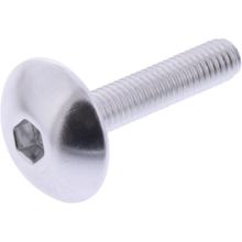 Vis ovale JMP Bolt M5x0,8 mm 25mm aluminium argenté