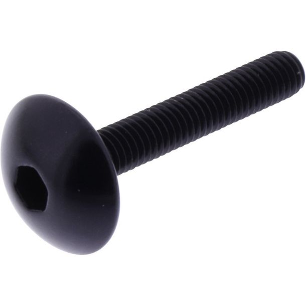 Vis ovale JMP Bolt M5x0,8 mm 30mm aluminium noir