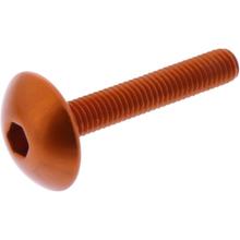 Vis ovale JMP Bolt M5x0,8 mm 30 mm aluminium orange
