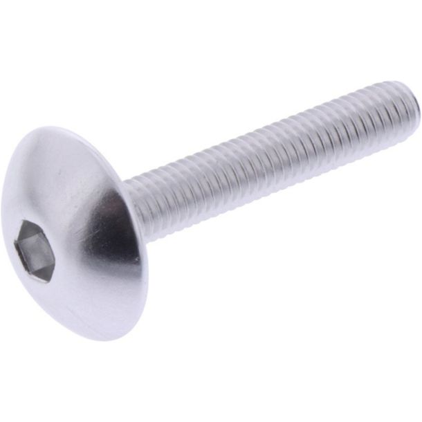 Linsenschraube JMP Bolt M5x0,8mm 30mm Aluminium silber