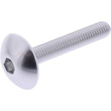 Oval screw JMP Bolt M5x0.8mm 30mm aluminum silver
