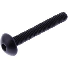 Vis ovale JMP Bolt M5x0,8 mm 35mm aluminium noir