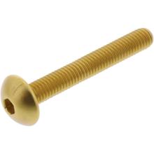 Vis ovale JMP Bolt M5x0,8 mm 35mm aluminium doré