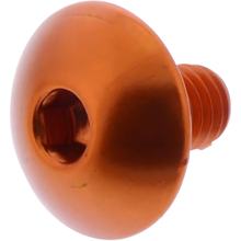 Oval screw JMP Bolt M6x1.00mm 10mm aluminum orange