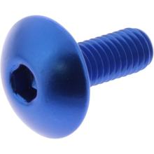 Linzenschroef JMP Bolt M6x1,00mm 16mm aluminium blauw
