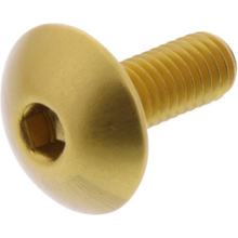 Lensbout JMP Bolt M6x1,00mm 16mm Aluminium goud