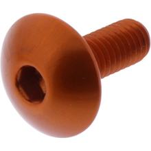 Oval screw JMP Bolt M6x1.00mm 16mm aluminum orange