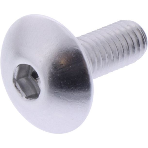 Linsenschraube JMP Bolt M6x1,00mm 16mm Aluminium silber