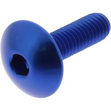 Linzenschroef JMP Bolt M6x1,00mm 20mm Aluminium blauw