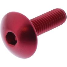 Vis ovale JMP Bolt M6x1.00mm 20mm aluminium rouge