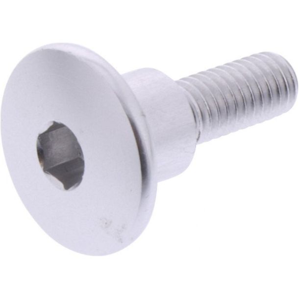 Vite ovale JMP Bolt M6x1,00mm 22mm in alluminio argento