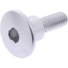 Vis ovale JMP Bolt M6x1.00mm 22mm aluminium argenté