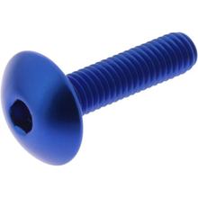 Parafuso de cabeça cilíndrica JMP Bolt M6x1,00mm 25mm Alumínio azul