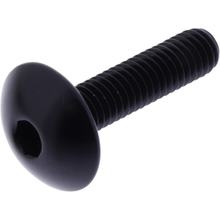 Oval screw JMP Bolt M6x1.00mm 25mm aluminum black