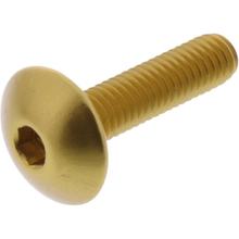 Vis ovale JMP Bolt M6x1,00 mm 25 mm aluminium doré