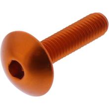Oval screw JMP Bolt M6x1.00mm 25 mm aluminum orange