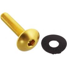 Linzenschroef JMP Bolt M6x1,00mm 30mm Aluminium goud