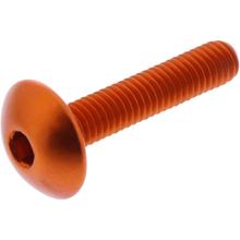 Oval screw JMP Bolt M6x1.00mm 30mm aluminum orange