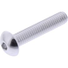 Vis ovale JMP Bolt M6x1.00mm 30mm aluminium argenté