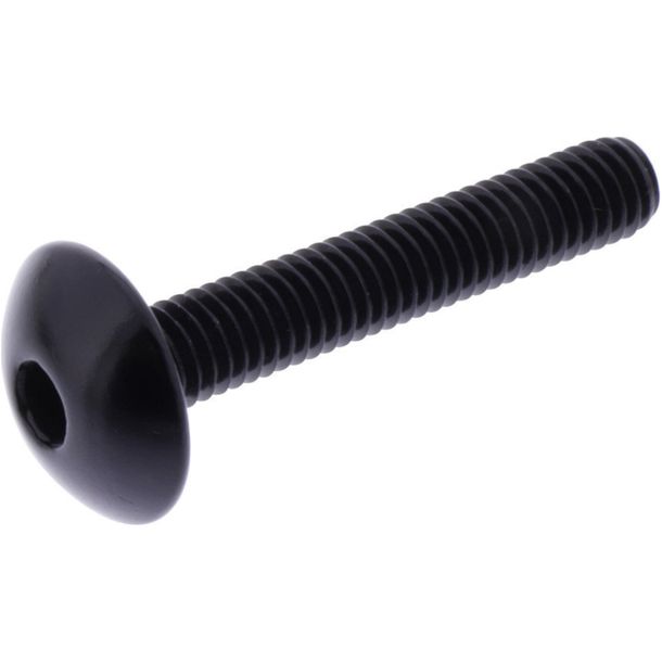 Oval screw JMP Bolt M6x1.00mm 35mm aluminum black