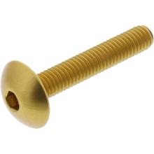 Vis ovale JMP Bolt M6x1,00 mm 35 mm aluminium doré
