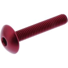 Lensbout JMP Bolt M6x1,00mm 35mm aluminium rood