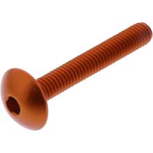 Oval screw JMP Bolt M6x1.00mm 40mm aluminum orange