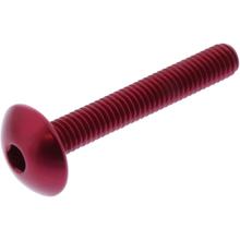 Lenskopschroef JMP Bolt M6x1,00mm 40mm aluminium rood