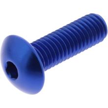 Oval screw JMP Bolt M8x1.25mm 25mm aluminum blue