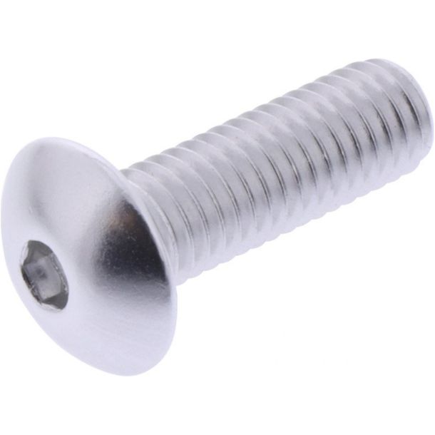 Linsenschraube JMP Bolt M8x1,25mm 25mm Aluminium silber