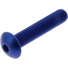 Oval screw JMP Bolt M8x1.25mm 40mm aluminum blue