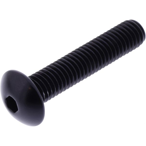 Vis ovale JMP Bolt M8x1,25mm 40mm aluminium noir