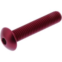 Linsenschraube JMP Bolt M8x1,25mm 40mm Aluminium rot