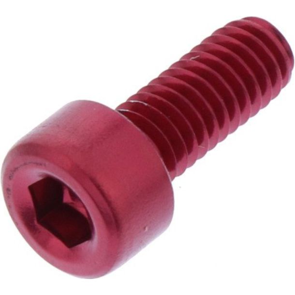 Zylinderschraube JMP Bolt M4x0,7mm 10mm Aluminium rot