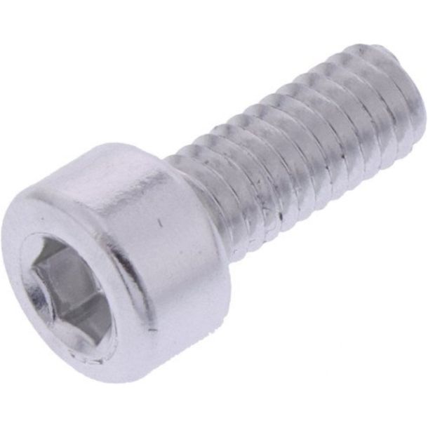 Tornillo cilíndrico JMP Bolt M4x0.7mm 10mm aluminio plateado