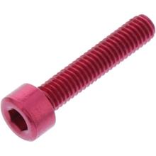 Zylinderschraube JMP Bolt M4x0,7mm 20mm Aluminium rot